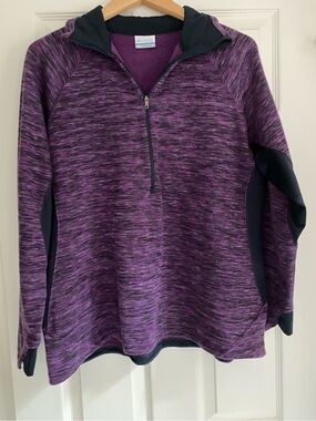 Columbia Purple Space-Dyed Quarter-Zip